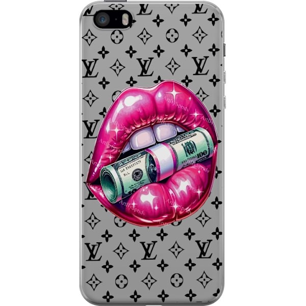 Apple iPhone 5s Gennemsigtig cover LV Money Lip