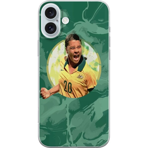 Apple iPhone 16 Plus Gennemsigtig cover Sam Kerr (Australia)