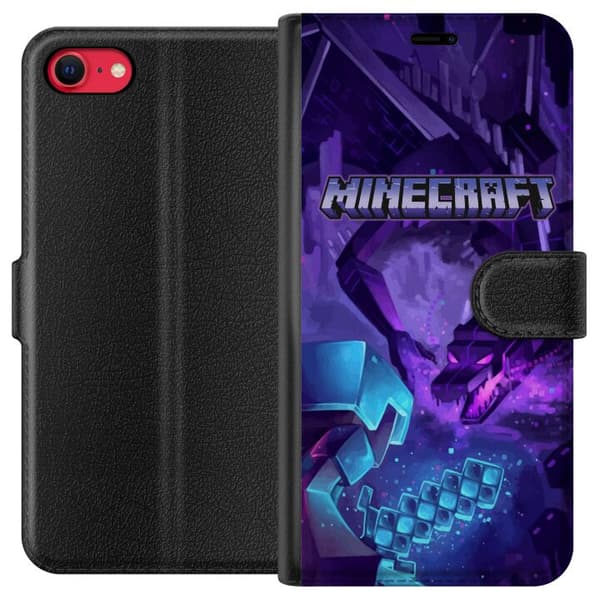Kompatibelt Lommeboketui til Apple iPhone 8 Minecraft