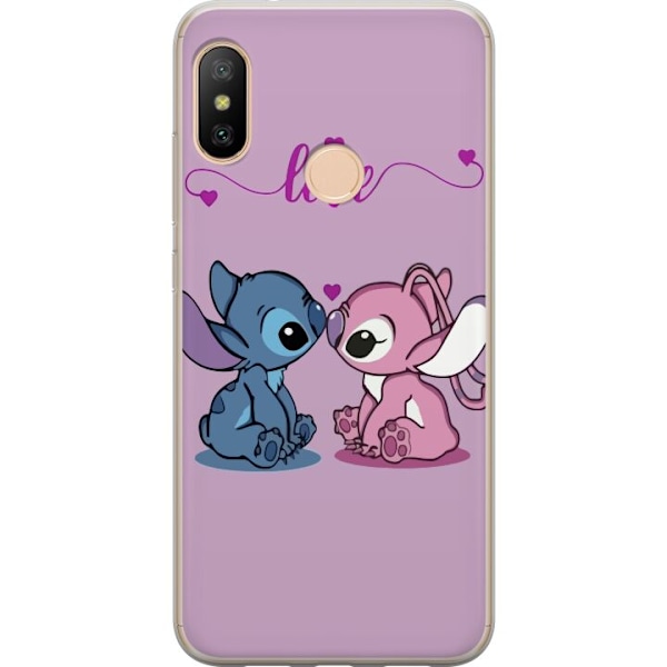 Xiaomi Redmi 6 Pro Genomskinligt Skal Lilo & Stitch – Angel