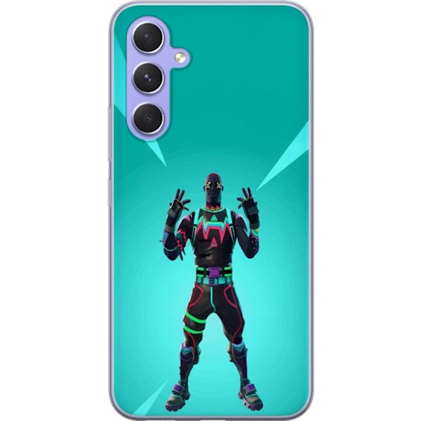 Samsung Galaxy A54 Gjennomsiktig deksel svart ridder fortnite