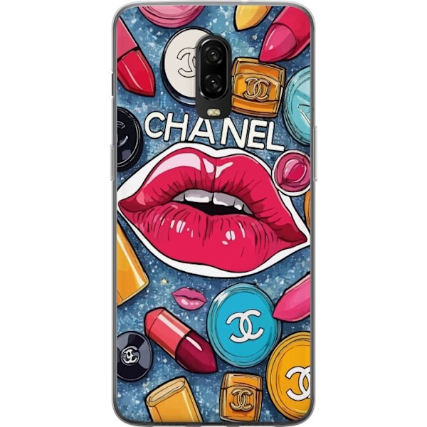 OnePlus 6T Gjennomsiktig deksel Chanel Lips