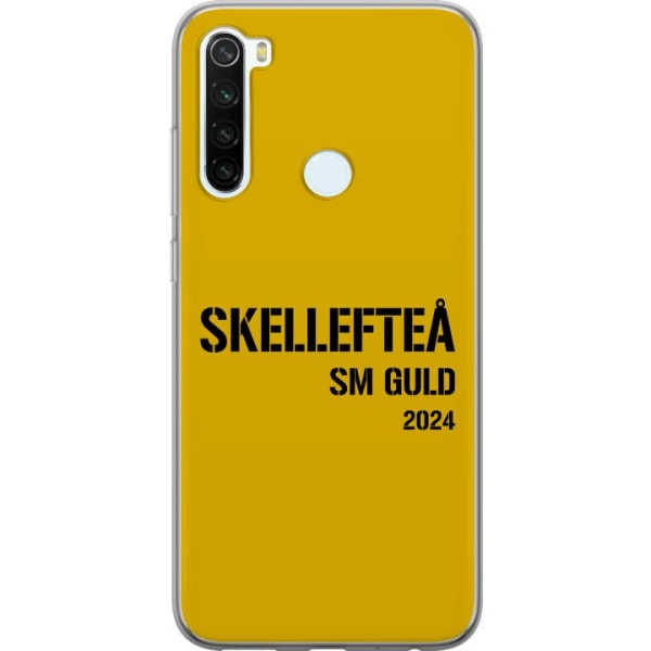 Xiaomi Redmi Note 8 Gennemsigtig cover Skellefteå SM GULD