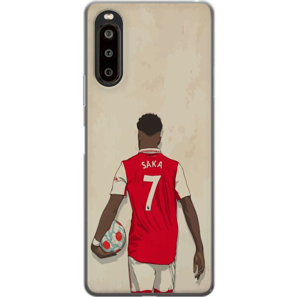 Sony Xperia 10 II Läpinäkyvä kuori Arsenal FC Jalkapallo Arsenal FC Motiivi Pelaaja Premier League Englanti Suosittu Urheilulaji Jalkapallotähti L