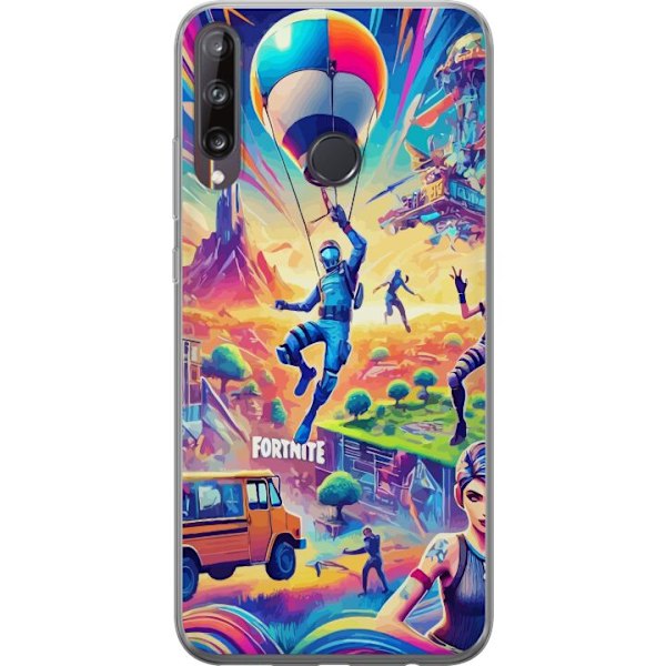 Huawei P40 lite E Genomskinligt Skal Fortnite vs Minecraft