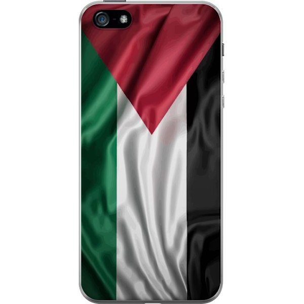 Apple iPhone 5 Gennemsigtig cover Palestinaflaget – ikonisk