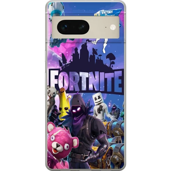 Google Pixel 7 Läpinäkyvä kuori Fortnite