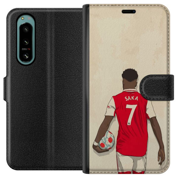Sony Xperia 5 IV Tegnebogsetui Arsenal FC Fodbold Arsenal FC Motiv Spiller Premier League England Populær Sport Fodboldstjerne London