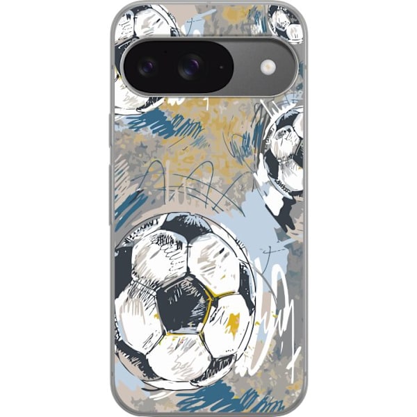 Google Pixel 9 Gennemsigtig cover Fodbold