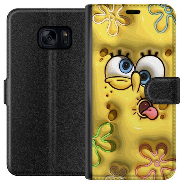 Samsung Galaxy S7 Plånboksfodral SpongeBob