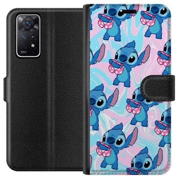 Xiaomi Redmi Note 11 Pro 5G Lompakkokotelo Stitch Retro