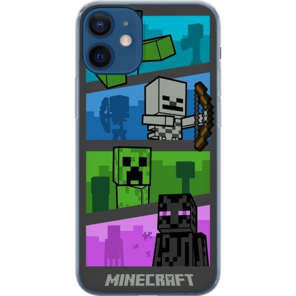Apple iPhone 12 mini Gennemsigtig cover Minecraft