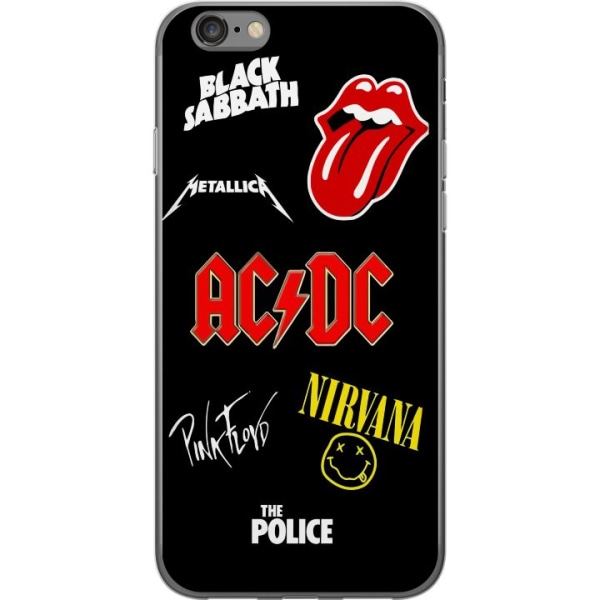 Apple iPhone 6s Gennemsigtig cover Rockband Logo