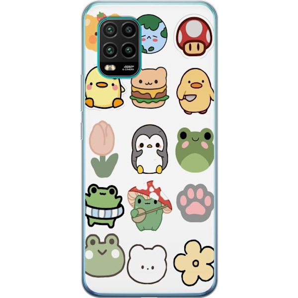 Xiaomi Mi 10 Lite 5G Genomskinligt Skal Kawaii Friends – söta figurer i japansk stil