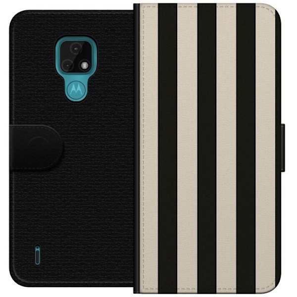 Motorola Moto E7 Lommeboketui Linjestrøm