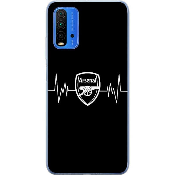 Xiaomi Redmi Note 9 4G Läpinäkyvä kuori Arsenal