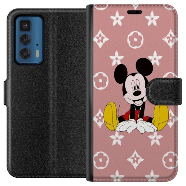 Motorola Edge 20 Pro Tegnebogsetui Mickey Mouse