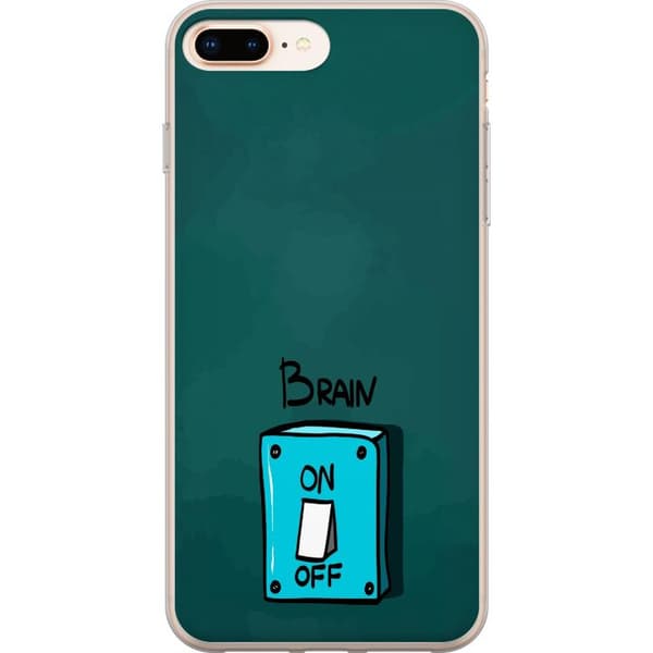 Kompatibelt Mobilskal till Apple iPhone 7 Plus Brain On Off turkos
