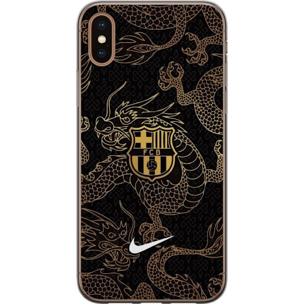 Apple iPhone X Läpinäkyvä kuori FC Barcelona