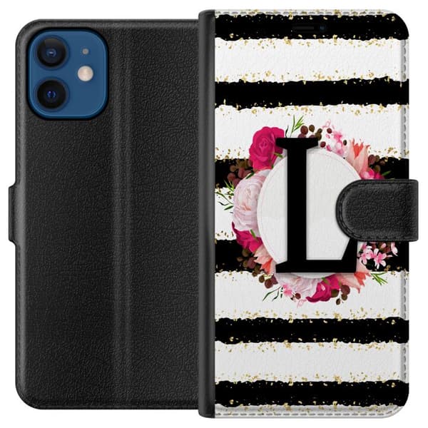 Kompatibel Tegnebogsetui til Apple iPhone 12 Bogstavet L