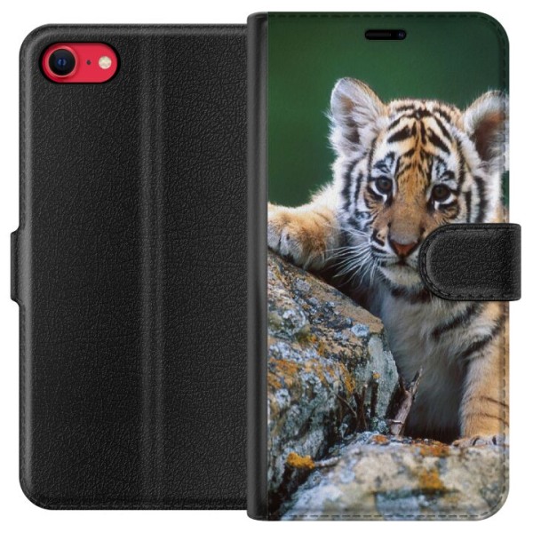 Apple iPhone 8 Plånboksfodral Tiger