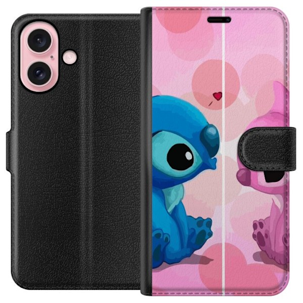 Apple iPhone 16 Tegnebogsetui Stitch Rummet