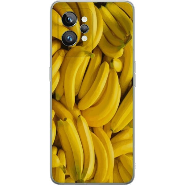 Realme GT2 Pro Genomskinligt Skal Banana Pattern – lekfullt