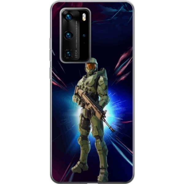 Huawei P40 Pro Gennemsigtig cover Fortnite - Master Chief