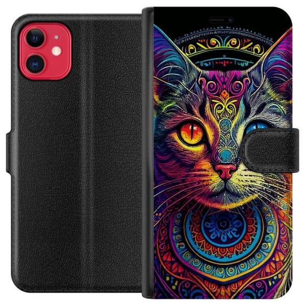 Kompatibel Tegnebogsetui til Apple iPhone 11 Kat