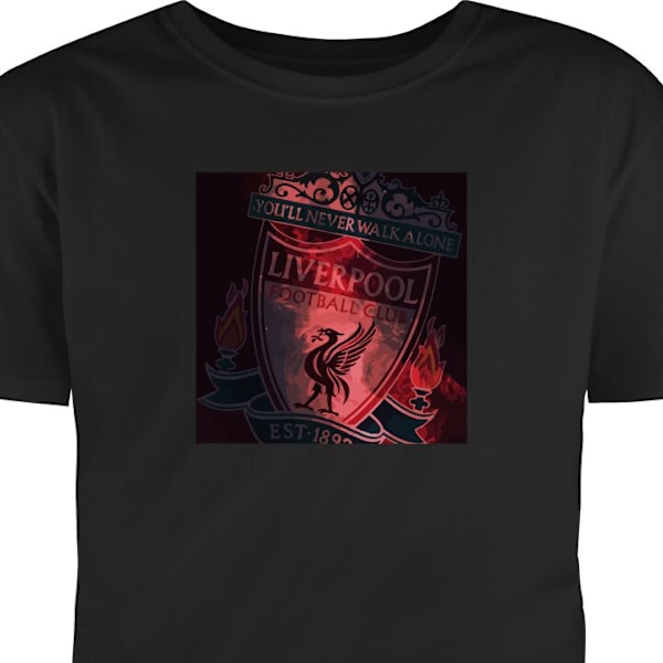 T-skjorte for Voksen | Klassisk Voksen-T-skjorte Liverpool svart L
