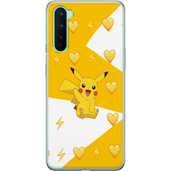 OnePlus Nord Genomskinligt Skal Pikachu Pokémon Gaming Figur Spelmotiv Populär Ikon Tecknad Serie Pokémon GO Barnklassiker