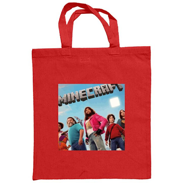 Tygpåse | Hållbar Shoppingväska i Tyg A Minecraft Movie Röd one size