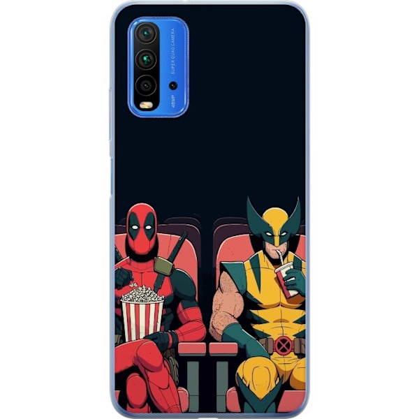 Xiaomi Redmi 9T Genomskinligt Skal Deadpool & Wolverine