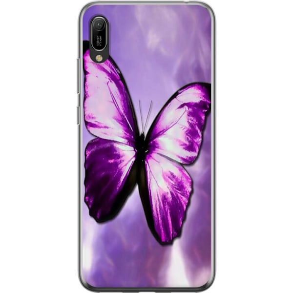 Huawei Y6 Pro (2019) Läpinäkyvä kuori Perhonen