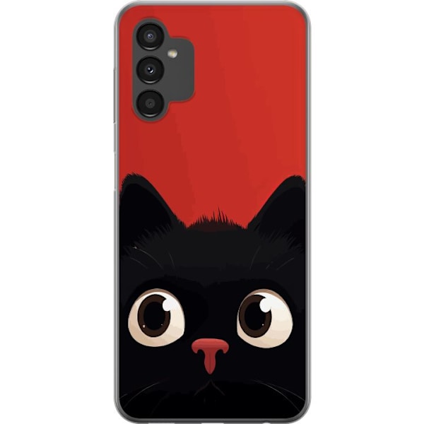 Samsung Galaxy A04s Läpinäkyvä kuori Leikkisä Kissa