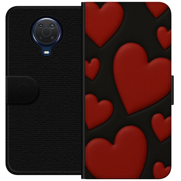 Nokia G20 Plånboksfodral Red Velvet Hearts