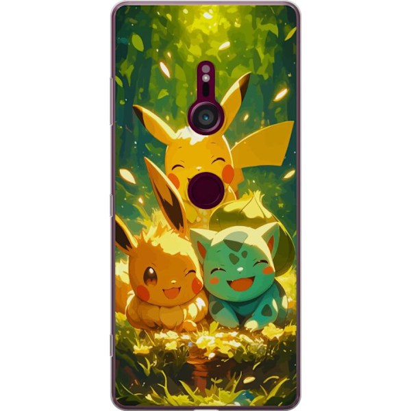 Sony Xperia XZ3 Läpinäkyvä kuori Pixelmonster pelityyli - värikäs muotoilu retroa rakastaville pelaajille