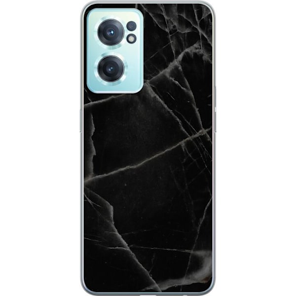 OnePlus Nord CE 2 5G Gennemsigtig cover Sort marmor