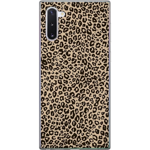 Samsung Galaxy Note10 Genomskinligt Skal Leopard Mönster