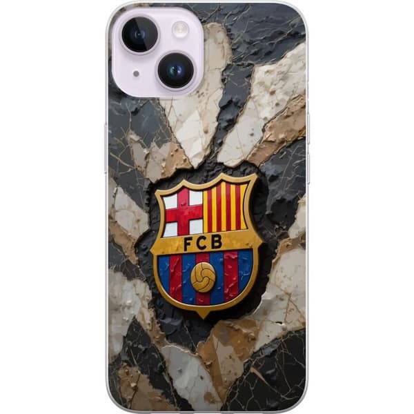 Kompatibelt Mobildeksel til Apple iPhone 14 PSG Paris Saint Germain fotball Mbappe rød hvit blå design