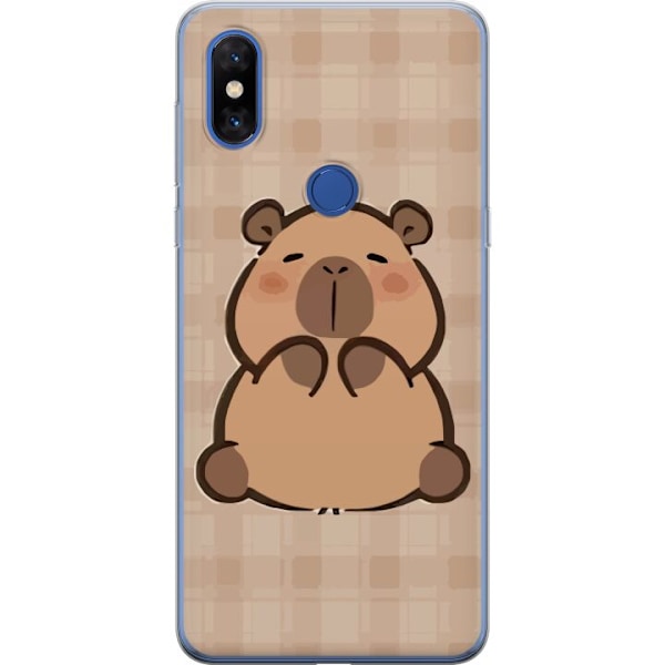 Xiaomi Mi Mix 3 Genomskinligt Skal Mobilskal kawaii capybara flera figurer japansk stil