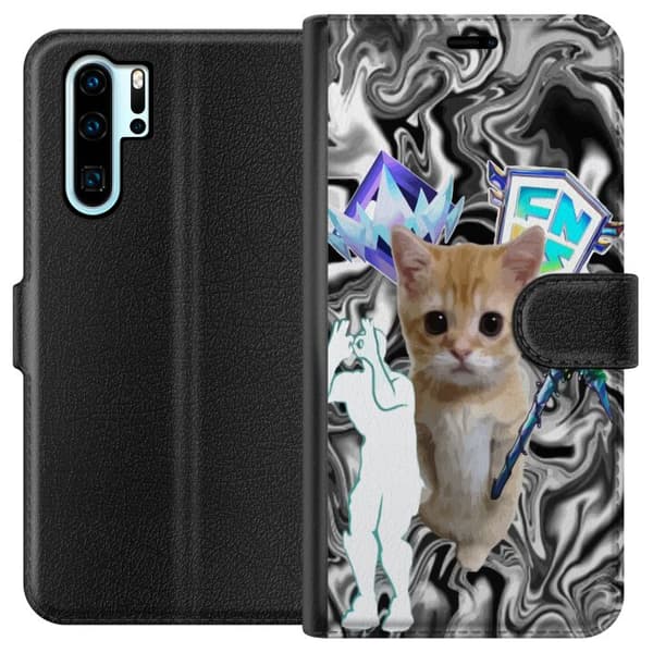 Kompatibel Tegnebogsetui til Huawei P30 Pro Kat