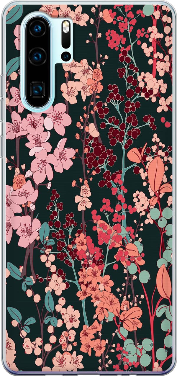 Kompatibel Mobilcover til Huawei P30 Pro Blomster