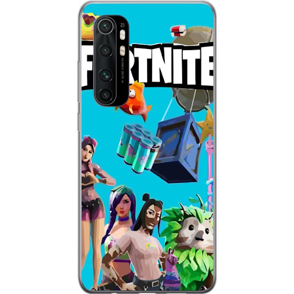 Xiaomi Mi Note 10 Lite Genomskinligt Skal Fortnite