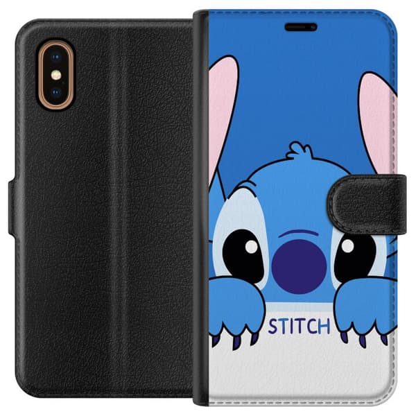 Kompatibel Tegnebogsetui til Apple iPhone XS Max Stitch