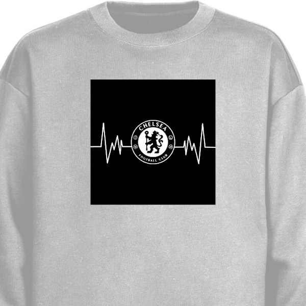 Sweatshirt för Vuxen | Klassisk Collegetröja Chelsea F.C. grå XXL