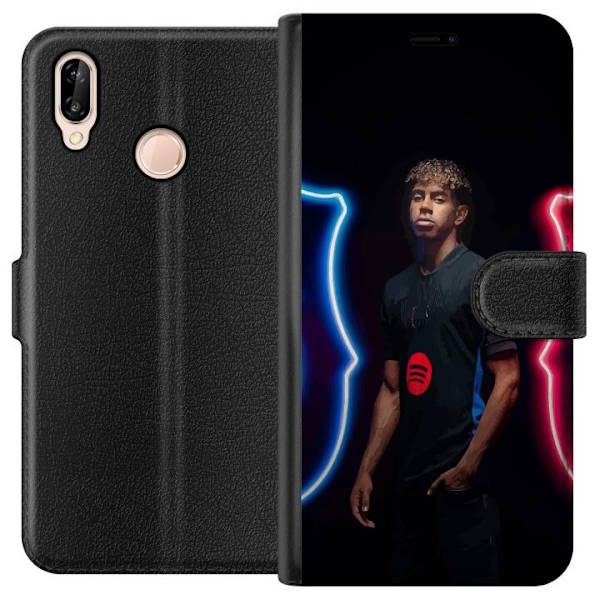 Huawei P20 lite Tegnebogsetui Yamal Fodbold FC Barcelona Ung Talent Spiller Fodboldstjerne Spanien La Liga Populært Motiv