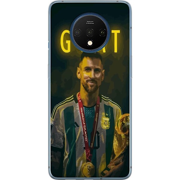 OnePlus 7T Läpinäkyvä kuori Vuohi Messi