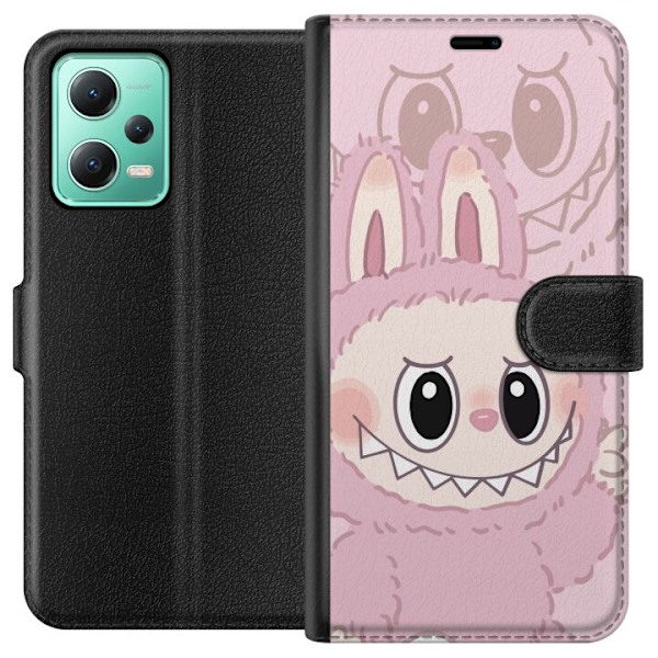 Xiaomi Redmi Note 12 Plånboksfodral Labubu Floral Freak – B