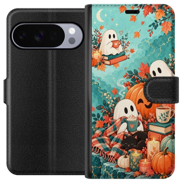 Kompatibel Tegnebogsetui til Google Pixel 11 Pro Turkise spøgelser turkis